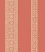 A-Street Prints Brynn Coral Paisley Stripe Wallpaper