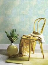 A-Street Prints Flower Power Green Patchwork Wallpaper