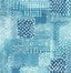 A-Street Prints Flower Power Indigo Patchwork Wallpaper