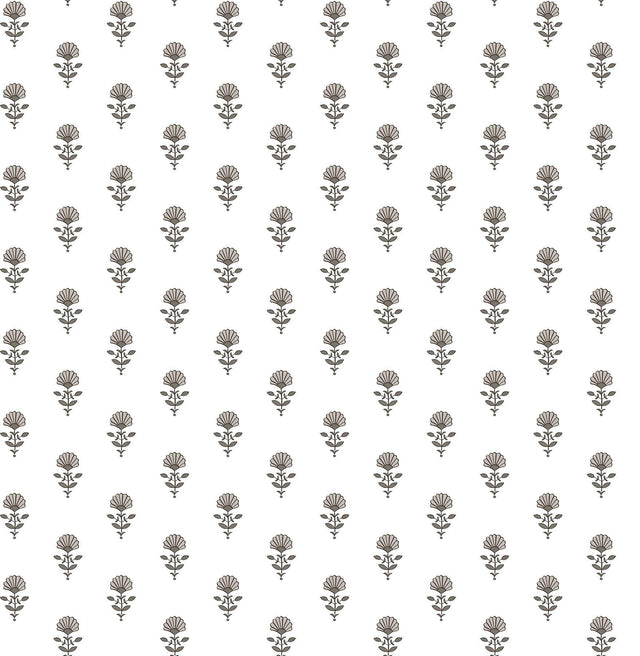 A-Street Prints Libby Stone Mini Floral Wallpaper