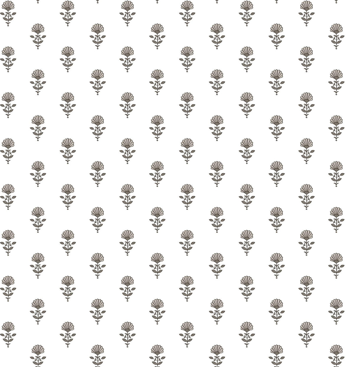 A-Street Prints Libby Mini Floral Stone Wallpaper
