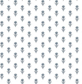 A-Street Prints Libby Blue Heather Mini Floral Wallpaper