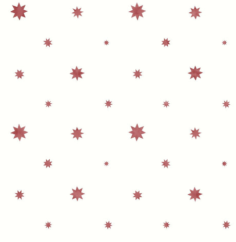 A-Street Prints Henry Red Starburst Wallpaper