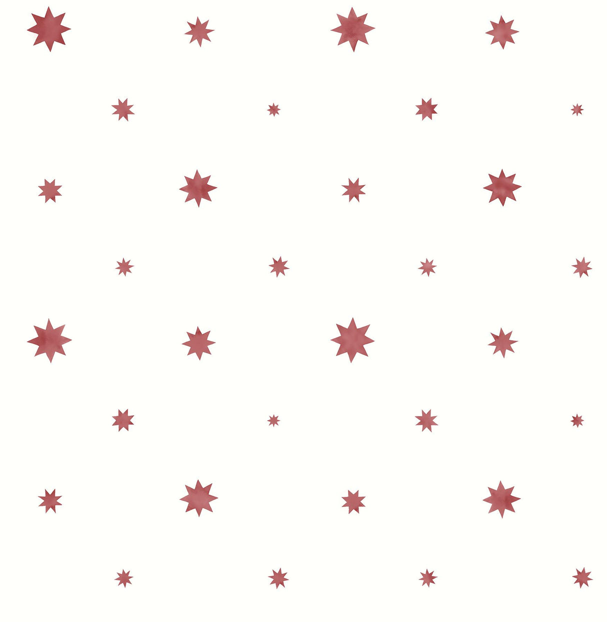A-Street Prints Henry Starburst Red Wallpaper