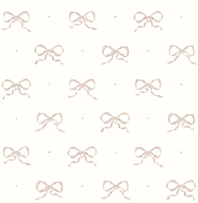 A-Street Prints Emma Petal Large Bow Wallpaper