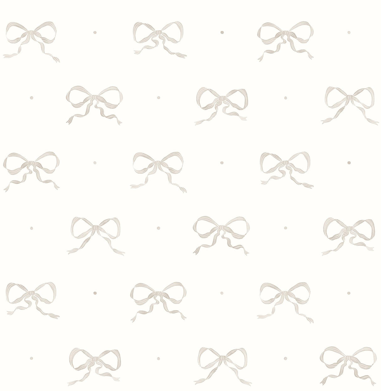 A-Street Prints Emma Large Bow Stone Wallpaper