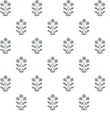 A-Street Prints Kit Blue Heather Floral Wallpaper