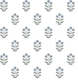 A-Street Prints Kit Floral Blue Heather Wallpaper