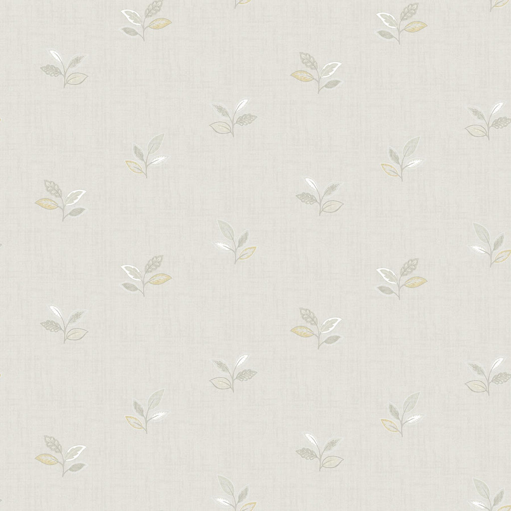 Brewster Home Fashions Leigh Grey Leaf Wallpaper