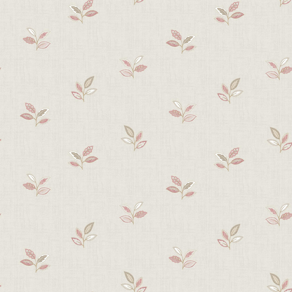 Brewster Home Fashions Leigh Leaf Pink Wallpaper