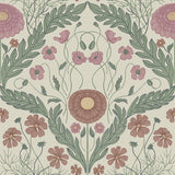 Brewster Home Fashions Marguerite Multicolor Damask Wallpaper