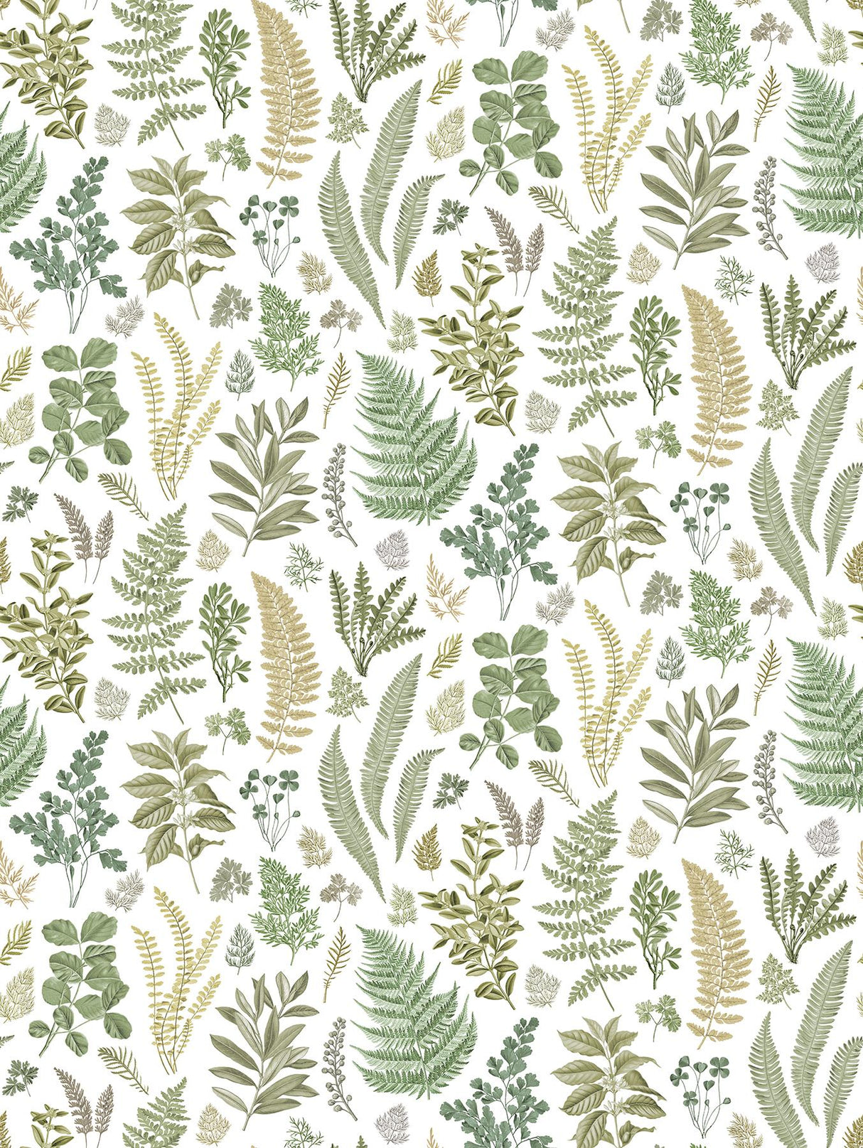 A-Street Prints Britta Herbs Wall Mural Green Wallpaper