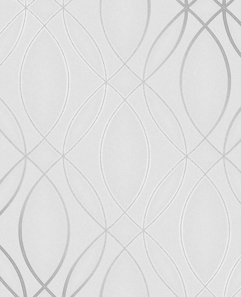 Brewster Home Fashions Lisandro Light Grey Geometric Lattice Wallpaper