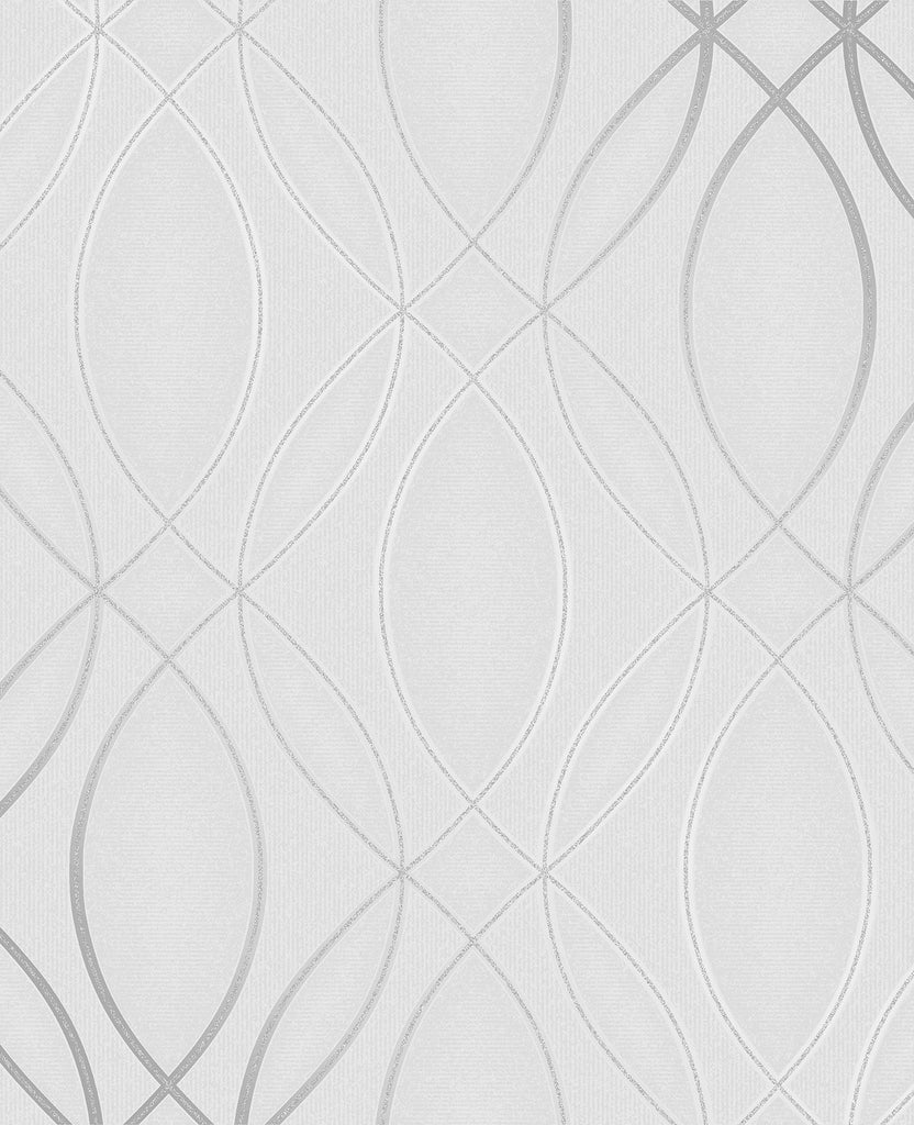 Brewster Home Fashions Lisandro Geometric Lattice Light Grey Wallpaper