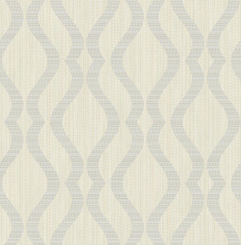 Brewster Home Fashions Yves Multicolor Ogee Wallpaper