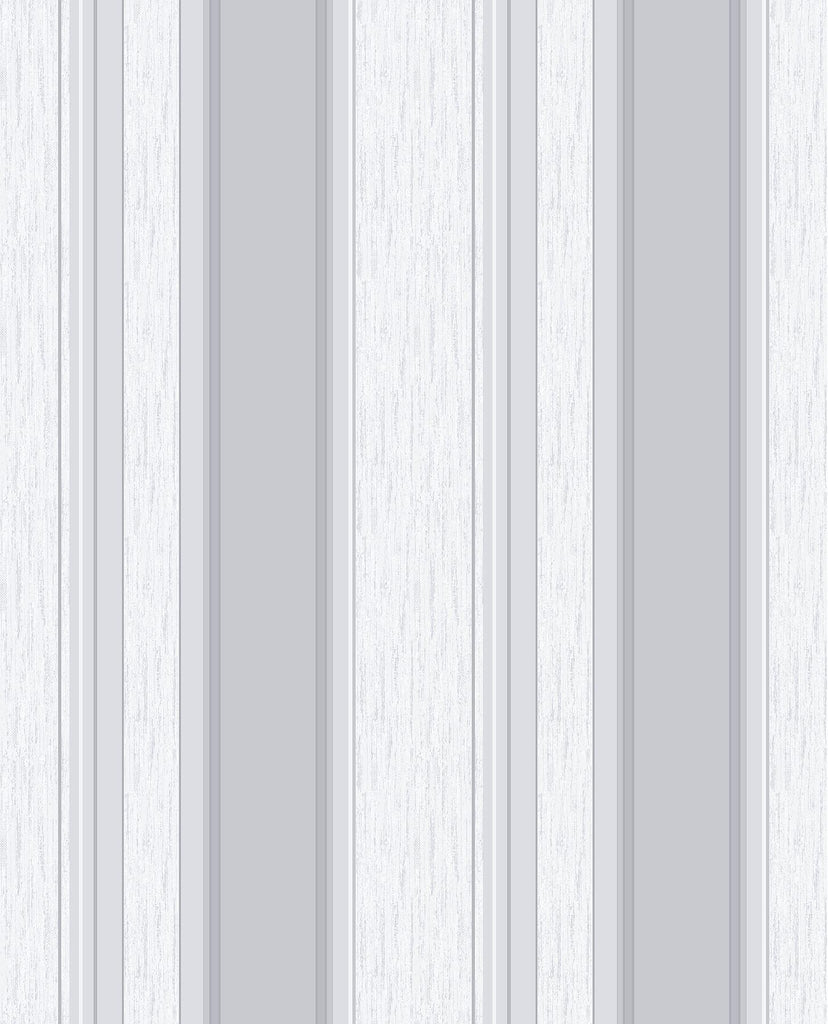 Brewster Home Fashions Mirabelle Stripe Silver Wallpaper