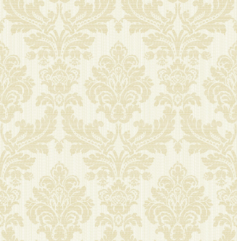 Brewster Home Fashions Piers Texture Damask Cream Wallpaper