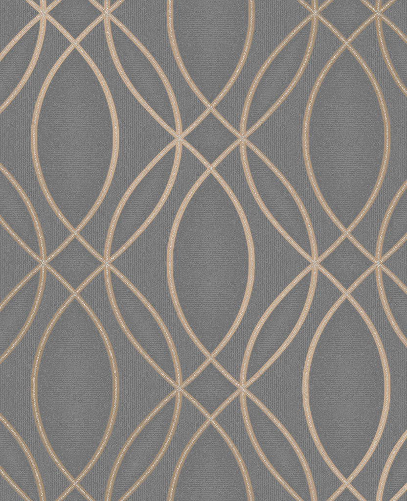 Brewster Home Fashions Lisandro Geometric Lattice Taupe Wallpaper