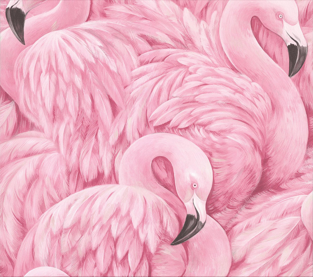 Brewster Home Fashions Horace Flamingos Pink Wallpaper