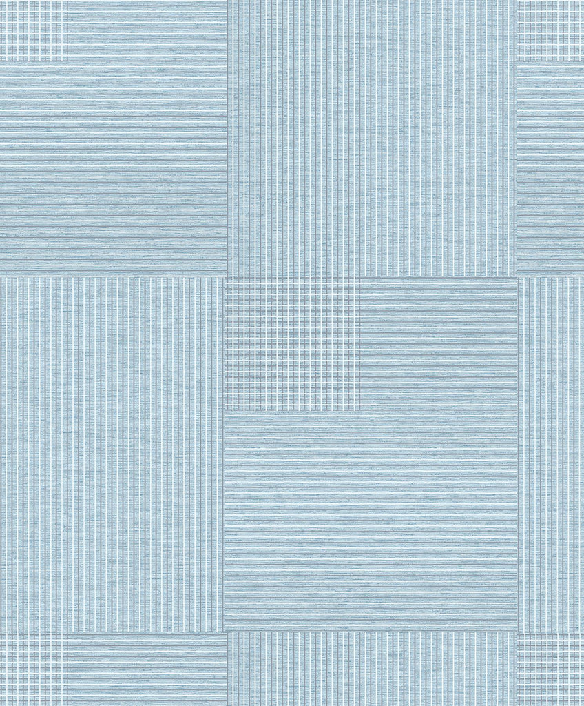 Brewster Home Fashions Ronald Squares Blue Wallpaper