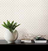 Brewster Home Fashions Beatrix Grey Modern Geometric Wallpaper