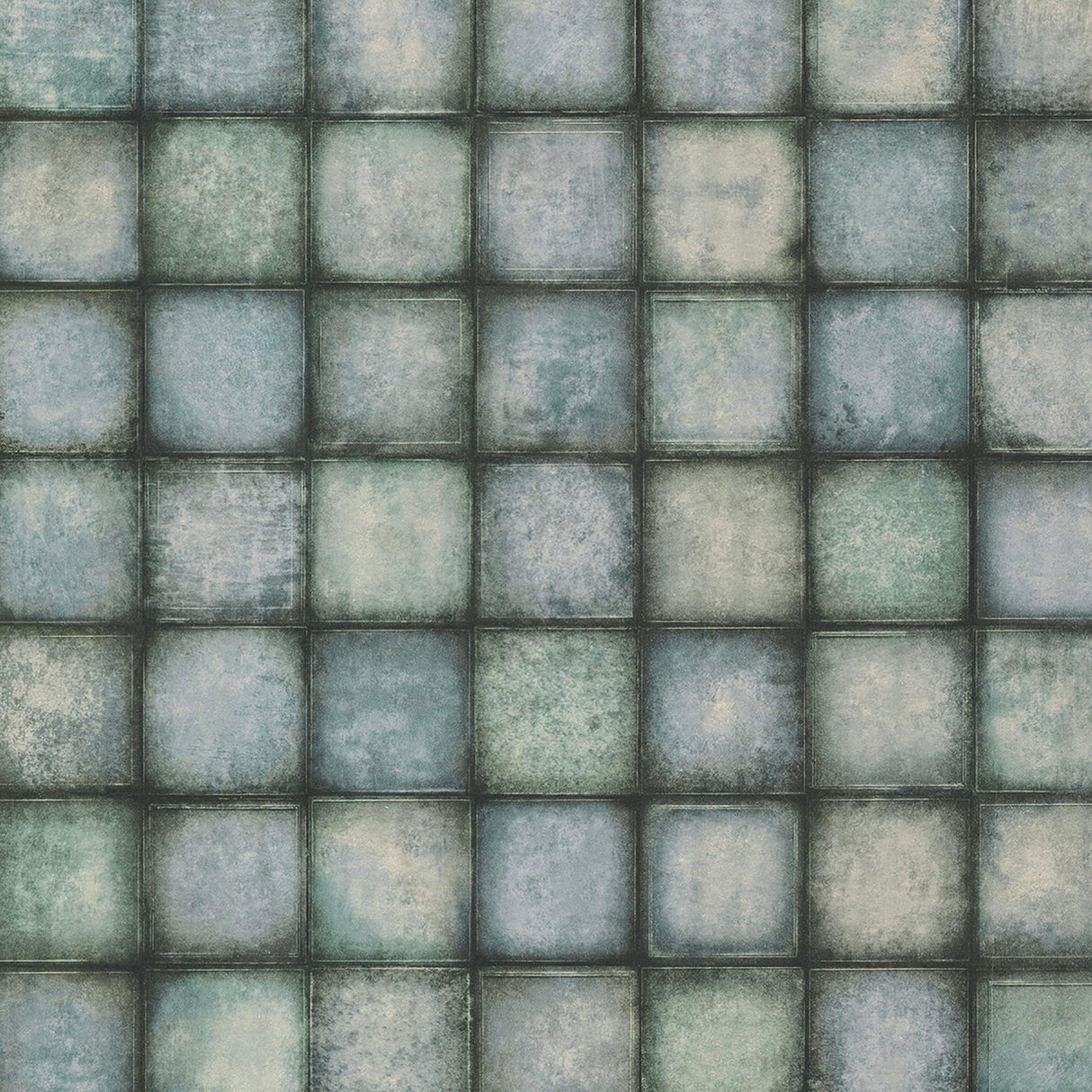 Brewster Home Fashions Soucy Blue Tiles Wallpaper