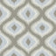 A-Street Prints Abra Grey Ogee Wallpaper