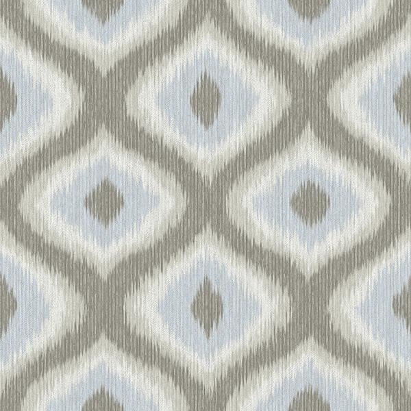 A-Street Prints Abra Grey Ogee Wallpaper