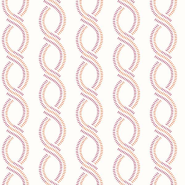 A-Street Prints Helix Pink Stripe Wallpaper