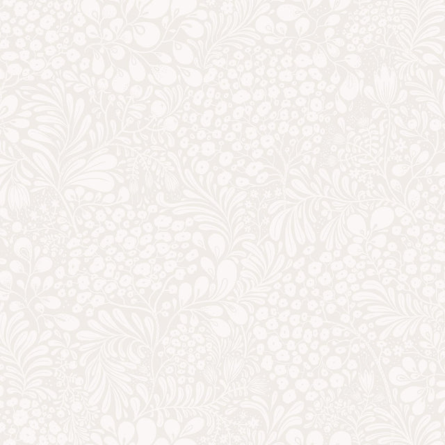 A-Street Prints Siv Light Grey Botanical Wallpaper