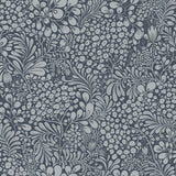 A-Street Prints Siv Botanical Dark Blue Wallpaper