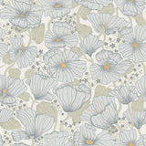 A-Street Prints Matilda Poppy Fields Blue Wallpaper