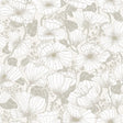 A-Street Prints Matilda Grey Poppy Fields Wallpaper