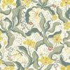 A-Street Prints Bodri Yellow Tulip Garden Wallpaper