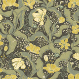 A-Street Prints Bodri Tulip Garden Green Wallpaper