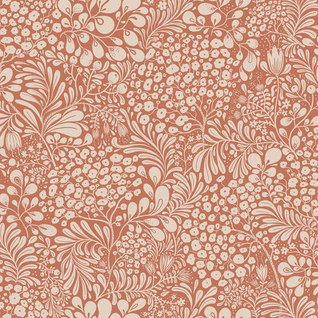 A-Street Prints Siv Red Botanical Wallpaper