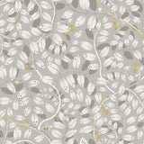 A-Street Prints Kirke Leafy Vines Grey Wallpaper