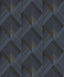 Brewster Home Fashions Raoul Navy Fanning Diamonds Wallpaper