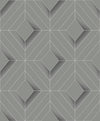 Brewster Home Fashions Filmore Grey Diamond Panes Wallpaper