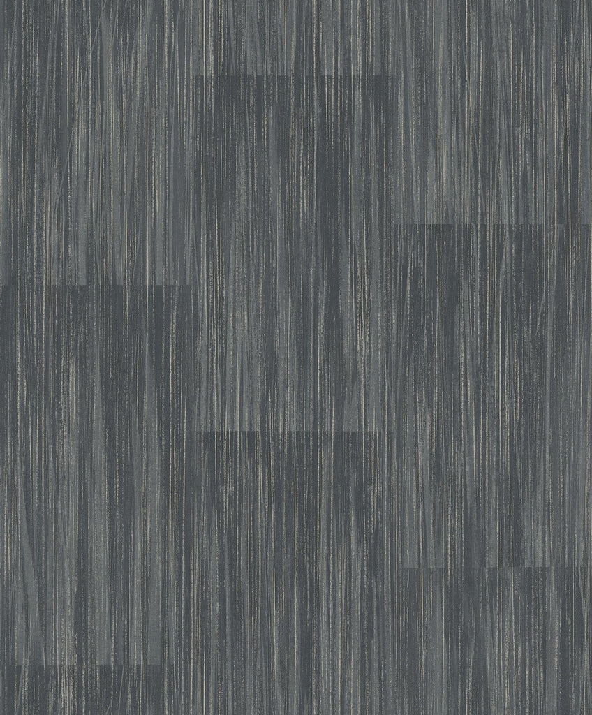 Brewster Home Fashions Soren Dark Grey Striated Plank Wallpaper