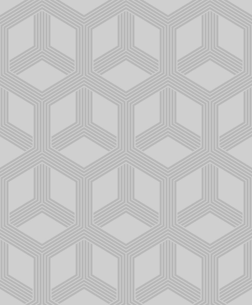 Brewster Home Fashions Xander Grey Glam Geometric Wallpaper