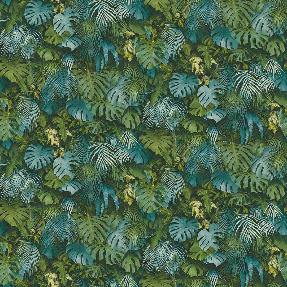 Brewster Home Fashions Luana Tropical Forest Blue Wallpaper