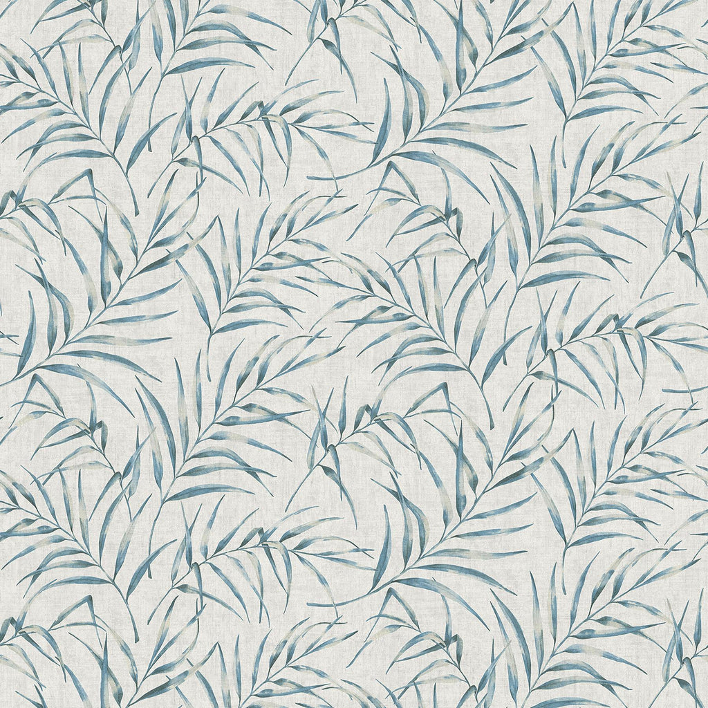 Brewster Home Fashions Lani Blue Fronds Wallpaper