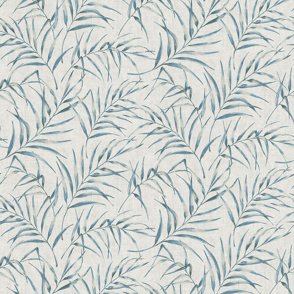 Brewster Home Fashions Lani Fronds Blue Wallpaper