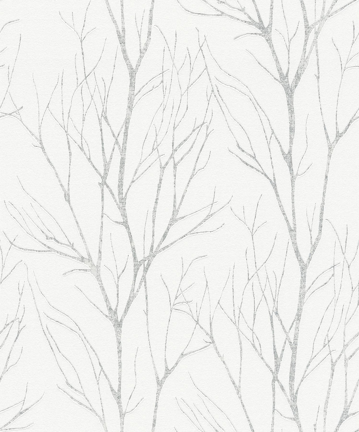 Brewster Home Fashions Diani White Metallic Tree Wallpaper