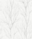 Brewster Home Fashions Diani White Metallic Tree Wallpaper