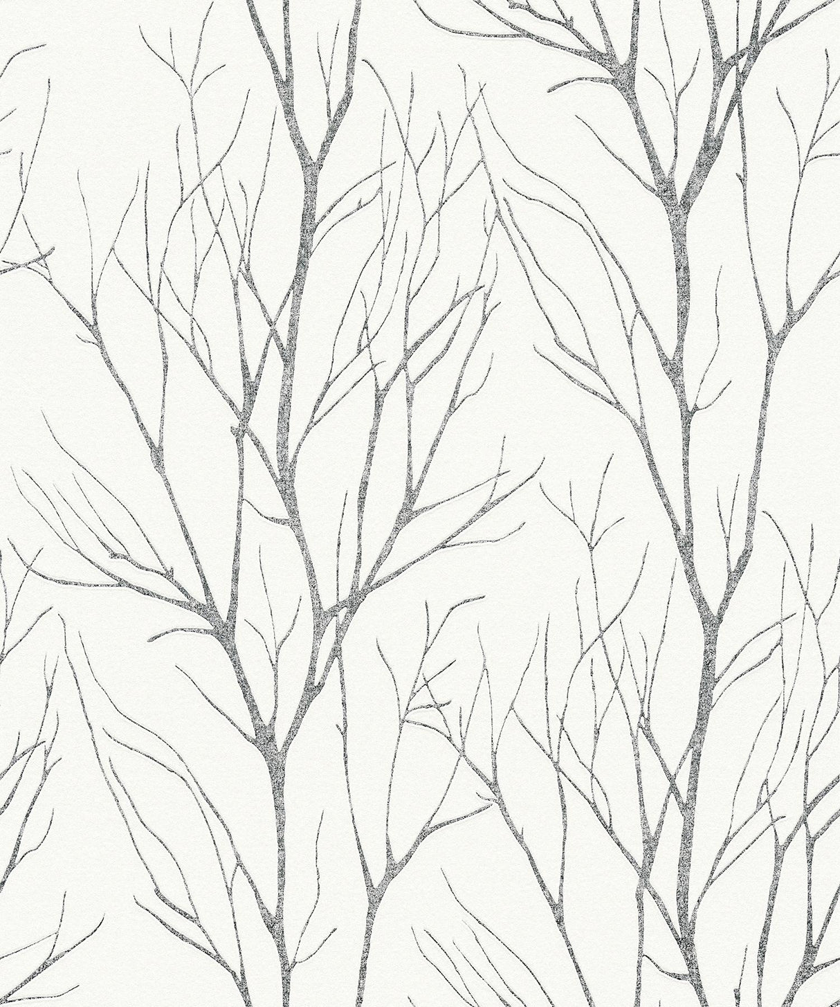 Brewster Home Fashions Diani Metallic Tree Charcoal Wallpaper