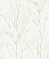 Brewster Home Fashions Diani Gold Metallic Tree Wallpaper