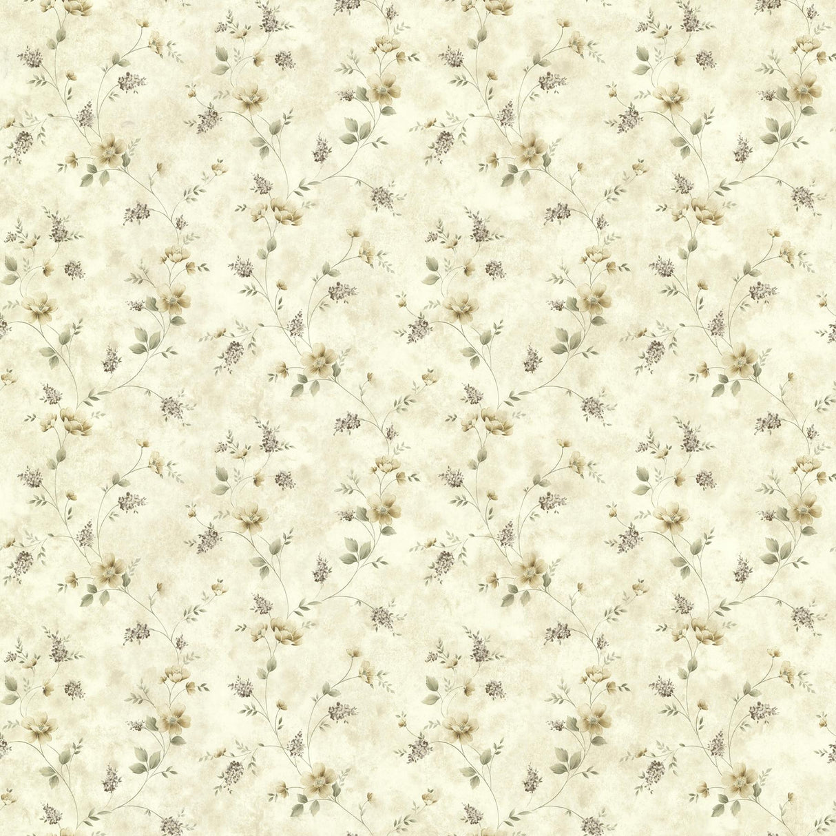 Brewster Home Fashions Piper Springtime Bloom Trail Flax Wallpaper