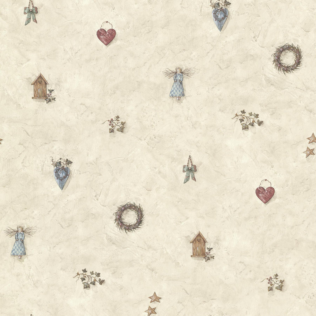 Brewster Home Fashions Apple Creek Stone Country Toss Wallpaper